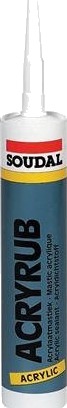 Solar Plus Acryrub Akrylfugemasse Hvit 310ml