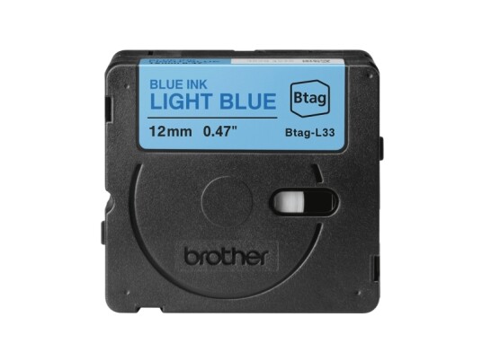 Brother Tape Btag-l33 12mm Blå/lyseblått