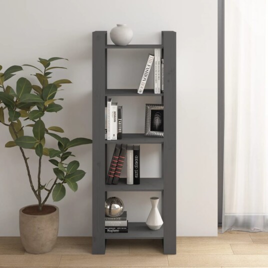 vidaXL Bokhylle/romdeler gr? 60x35x160 cm heltre