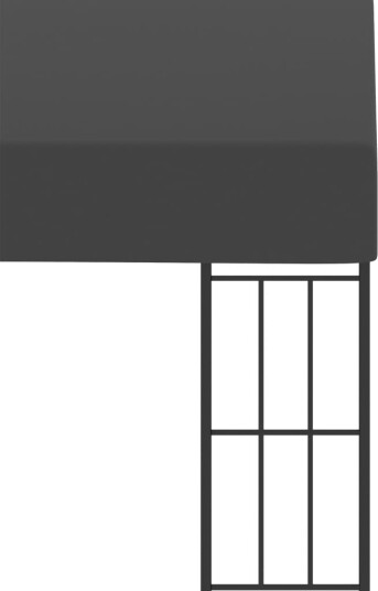 vidaXL Veggmontert paviljong 3x3 m antrasitt stoff vidaXL Veggmontert paviljong 3x3 m antrasitt stoff