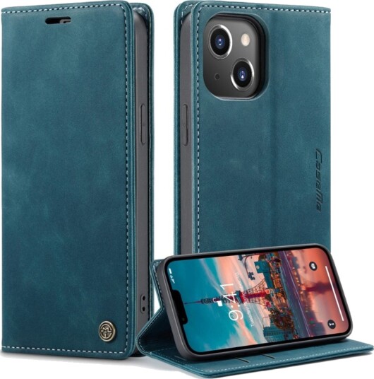 CaseMe Matte Wallet Style (iPhone 14 Plus) Blå