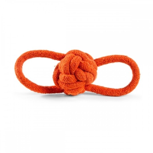 Little&Bigger Recycled Cotton Tauball Med Løkker Orange