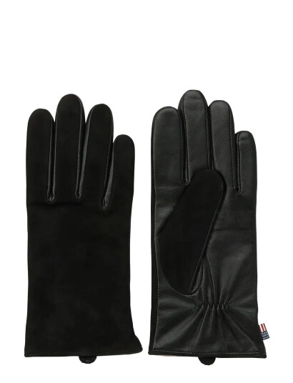 Lexington Clothing Women"s Leather And Suede Gloves - Black - S/M