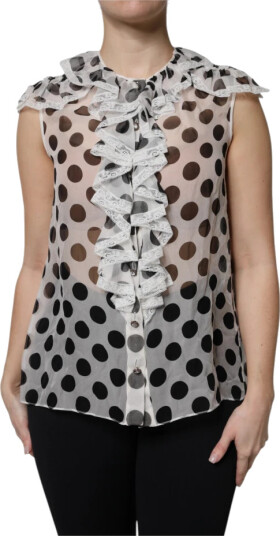 Dolce & Gabbana Dame Bluser & Skjorter Hvit XS, Dolce & Gabbana Dame Bluser & Skjorter Hvit XS,