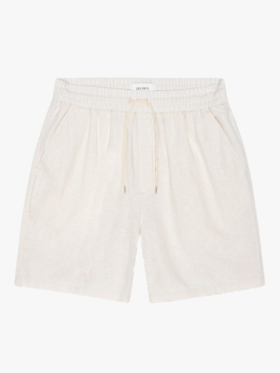 Les Deux Otto Linen Shorts Hvit L