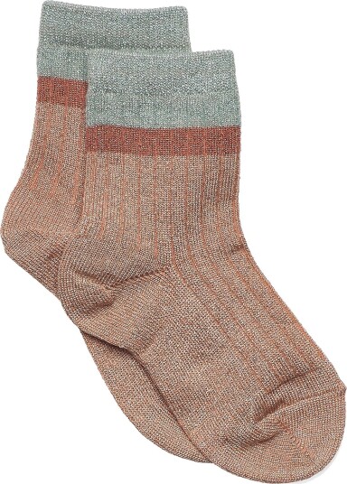 mp Denmark Norma Glitter Socks MAPLE SUGAR 22/24