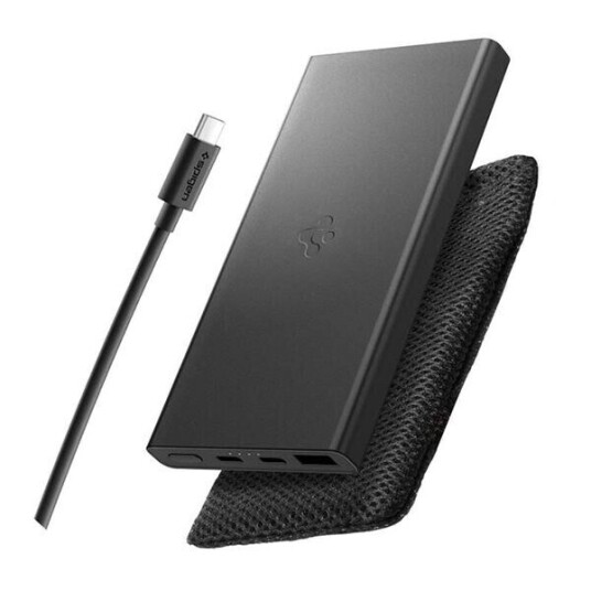 Spigen Essential EA2210 Power Bank 10000 mAh 22,5W Svart Spigen Essential EA2210 Power Bank 10000 mAh 22,5W Svart