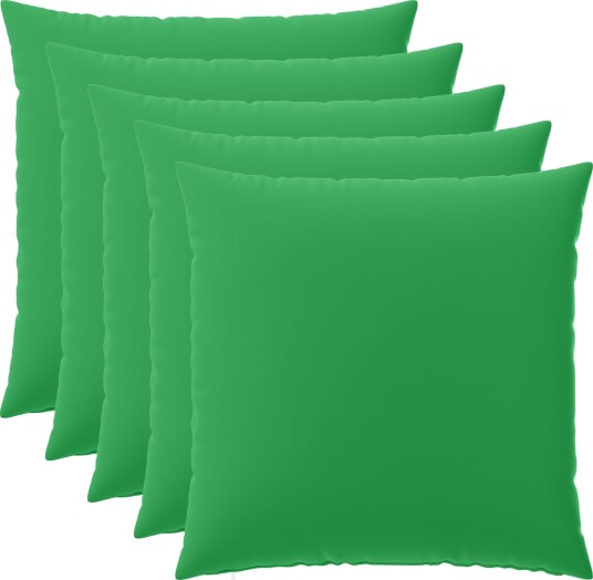 vidaXL Putetrekk 6 pcs HEERLEN Grønn 80 x 80 cm Polyester