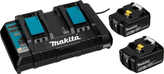 Makita Batteri- Og Ladersett 199482-2 Power Source Kit Li-Ion 5,0 ah (18 v)