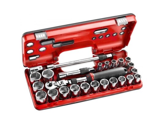 Facom Sxl.Dbox3, Kromvanadiumstål, 21 Stykker, Svart, Svart, Rød, Rustfritt Stål, 1/2" Facom Sxl.Dbox3, Kromvanadiumstål, 21 Stykker, Svart, Svart, Rød, Rustfritt Stål, 1/2"