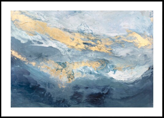 Golden Ocean Waves Plakat / 70x100