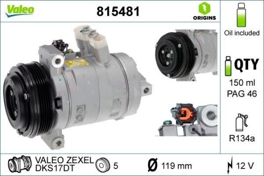 AC kompressor VALEO 815481