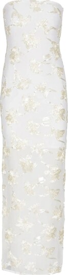 ROTATE Flower Mesh Tube Dress White 40
