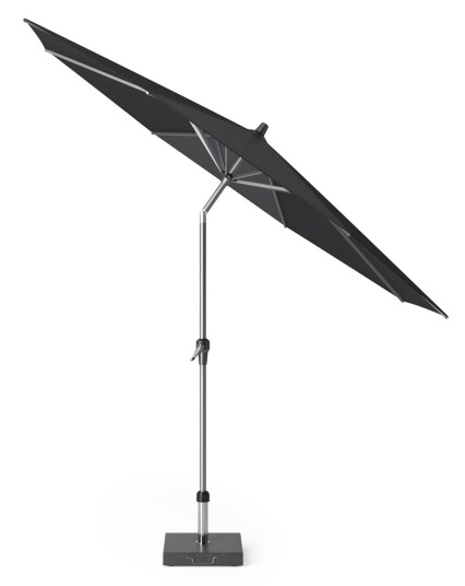 Platinum Riva parasoll Faded black/grå exkl. parasollfot 3 m Svart