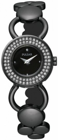 Pulsar Dameklokke PEGD89X1 Sort/Stål Ø22 mm
