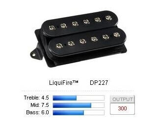 Dimarzio Dp227fbk Pickup Humbucker Liquifire/neck F-Spaced Svart