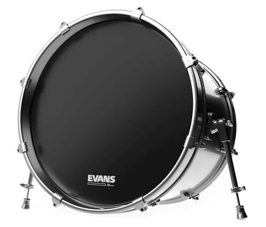 Evans Bd26rb-Np 26 Eq3 Resonant Svart Basstrommeskinn Evans Bd26rb-Np 26 Eq3 Resonant Svart Basstrommeskinn