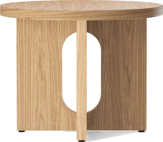 Audo Copenhagen Androgyne sidebord Ø 50 cm base i eik Eik-bordplate Audo Copenhagen Androgyne sidebord Ø 50 cm base i eik Eik-bordplate