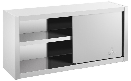 Royal Catering Veggskap i rustfritt stål - 120 cm x 45 cm 10011662