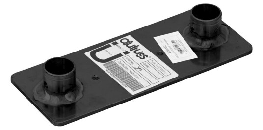 Alutruss Decolock Dq2-Wps Wall Mounting Plate Bk