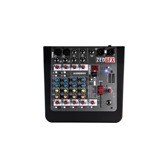 Allen & Heath A&h; Zed-6fx 6 Kanalers Live Mikser +fx Allen & Heath A&h; Zed-6fx 6 Kanalers Live Mikser +fx