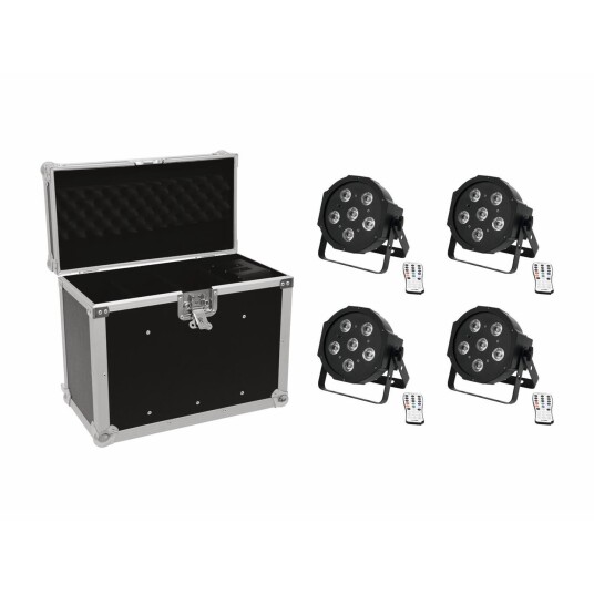 EuroLite Set 4x Led Sls-603 & Case Ec-Sl4m Size M
