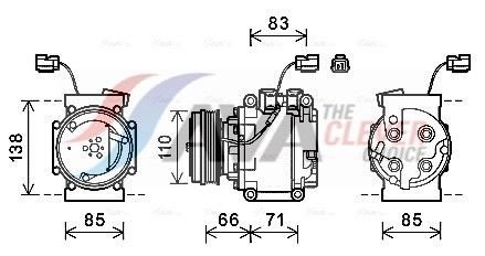 AC kompressor AVA Clever Choice HDAK260 AC kompressor AVA Clever Choice HDAK260