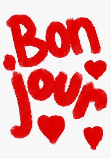 Namly Design Plakat Bon Jour Hjerter POSTER5F4UIV Namly Design Plakat Bon Jour Hjerter POSTER5F4UIV