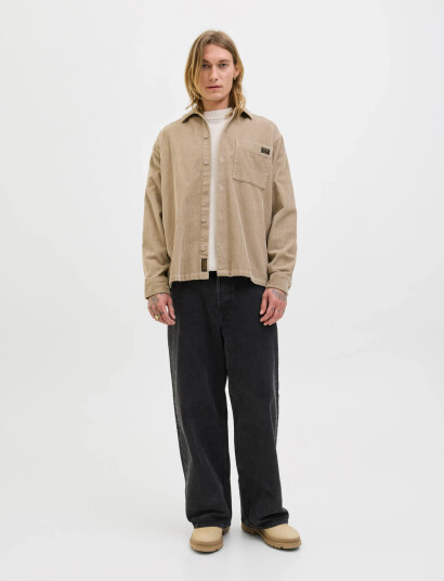 Jack & Jones Jjcorduroy Overshirt L/S - Beige - S