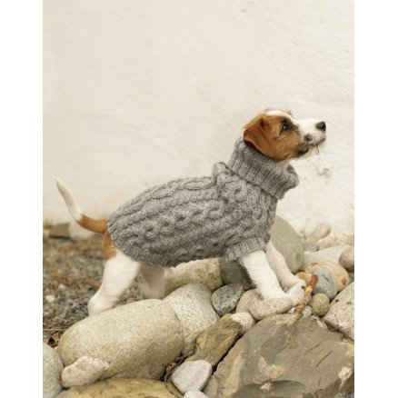 The Lookout by Drops Design Hundebluse Strikkeoppskrift størrelse XS M The Lookout by Drops Design Hundebluse Strikkeoppskrift størrelse XS M