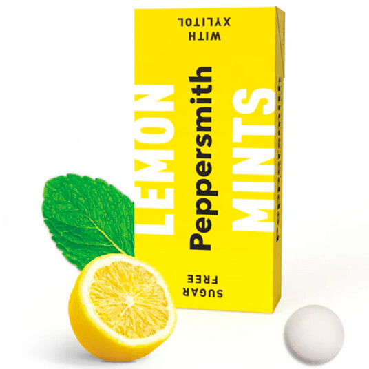 Xylitol pastiller PEPPERSMITH Mints Siciliansk Lemon 15g