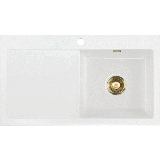 Lavabo Mera 90 kjøkkenvask 110x64 cm, hvit Lavabo Mera 90 kjøkkenvask 110x64 cm, hvit