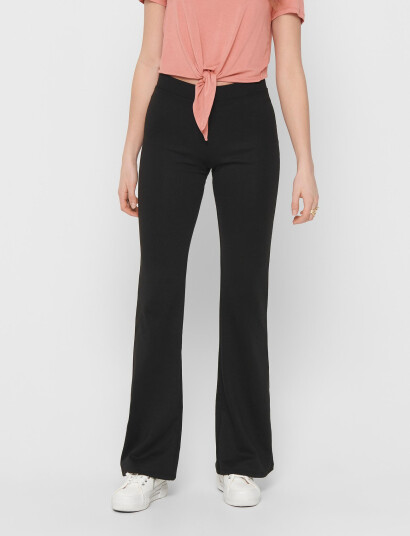 ONLY Onlfever Stretch Flaired Pants Jrs Noos - Black - XXS x 30 ONLY Onlfever Stretch Flaired Pants Jrs Noos - Black - XXS x 30