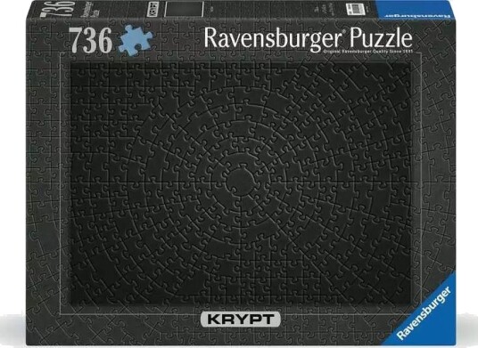 Ravensburger Krypt Sort Puslespil 736 brikker