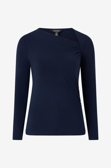 Ralph Lauren lauren topp lyocell str jersey knit blå Ralph Lauren lauren topp lyocell str jersey knit blå