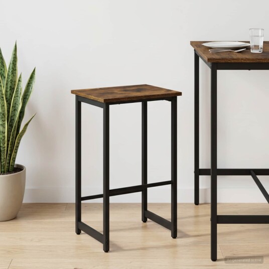 vidaXL Barstol Røkt Eik 40 x 32 x 64 cm Konstruert tre vidaXL Barstol Røkt Eik 40 x 32 x 64 cm Konstruert tre