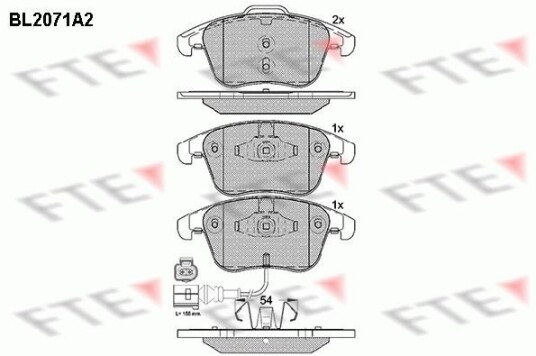 Bremseklosser FTE 9010655 Bremseklosser FTE 9010655