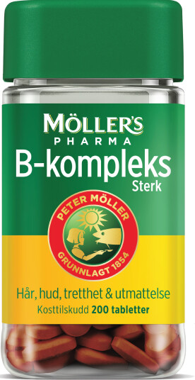 Möller's Pharma B-kompleks sterk tabletter, 200 stk.