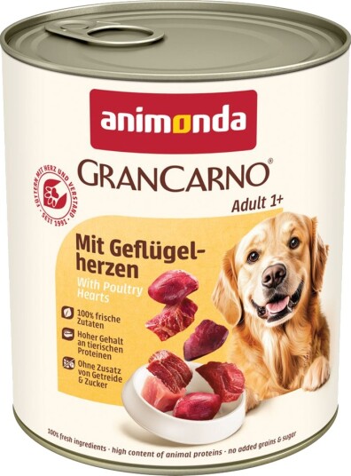 Animonda Grancarno Våtfôr Adult Original Fjærkrehjerter 6 X 800 G