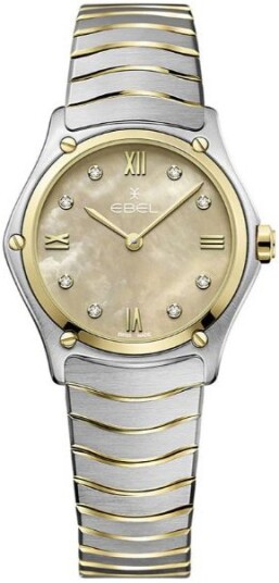 Ebel Dameklokke 1216488A Classic Beige/18 karat gult gull Ø29 mm