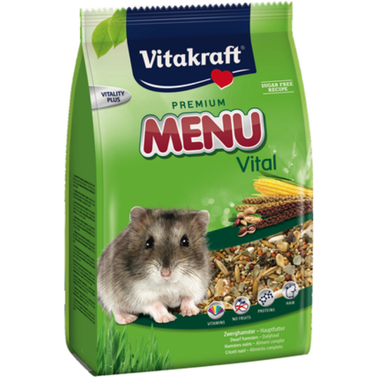 Meny Dverghamster 400 G X 6 Smådyr Fôr Fôr Til Degus Og Chinchilla Vitakraft