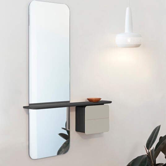 Umage One More Look Speil Sort eik/Pearl White Umage One More Look Speil Sort eik/Pearl White