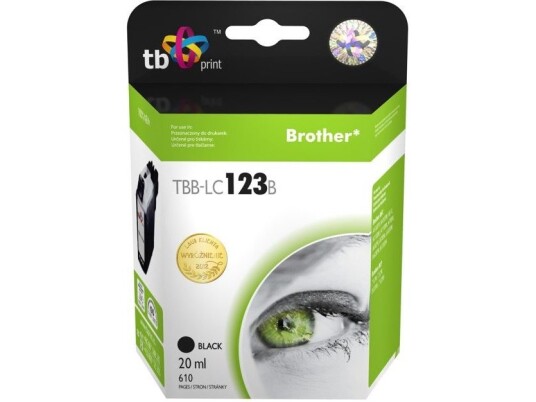 Ink For Brother Lc123 Black Tbb-Lc123b
