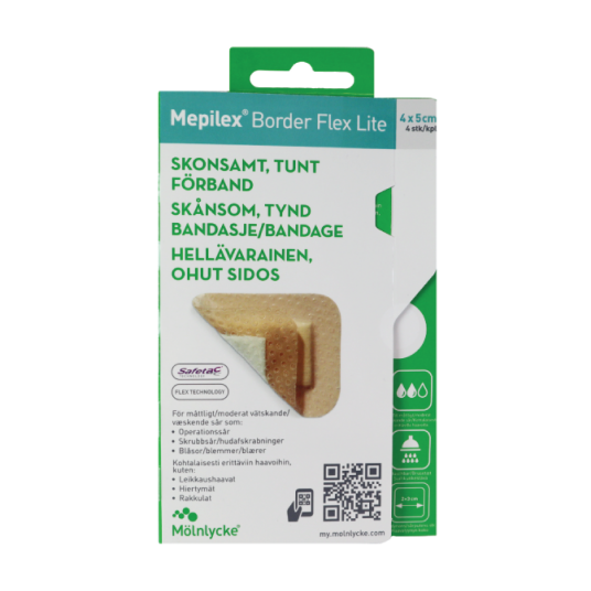 Mepilex Border Flex Lite Skumbandasje 4 x 5 cm 4 stk.