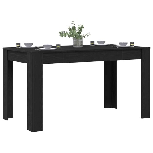  Spisebord i svart eik 140x74,5x76 cm Ingeniørtre
