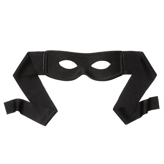 Widmann Svart Zorro Inspirert Øyemaske med knyting