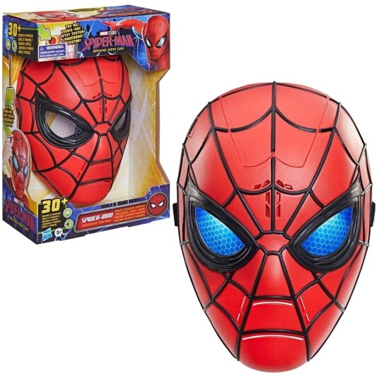 Marvel Maske m. Lyd Spider-Man Film Spider-Man Kjempekul Marvel OneSize Kostymer Blå Rød Svart 350-2448-NC