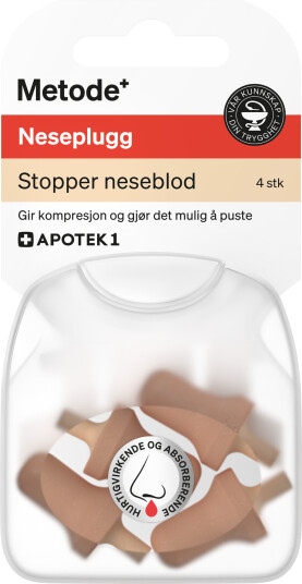 Metode neseplugg 4 stk