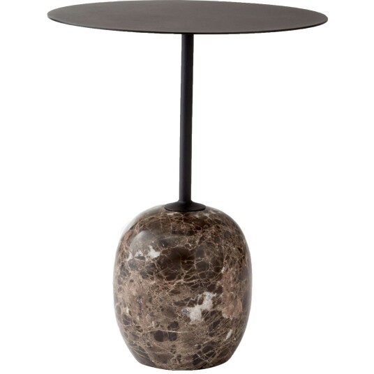 &Tradition &tradition; - Lato Ln8 Black Dark Sidebord Luca Nichetto Brun,Svart Metall/stein