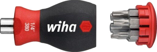 Wiha Tumling Bits Skrujern med 6 Torx Bits for Trange Plasser